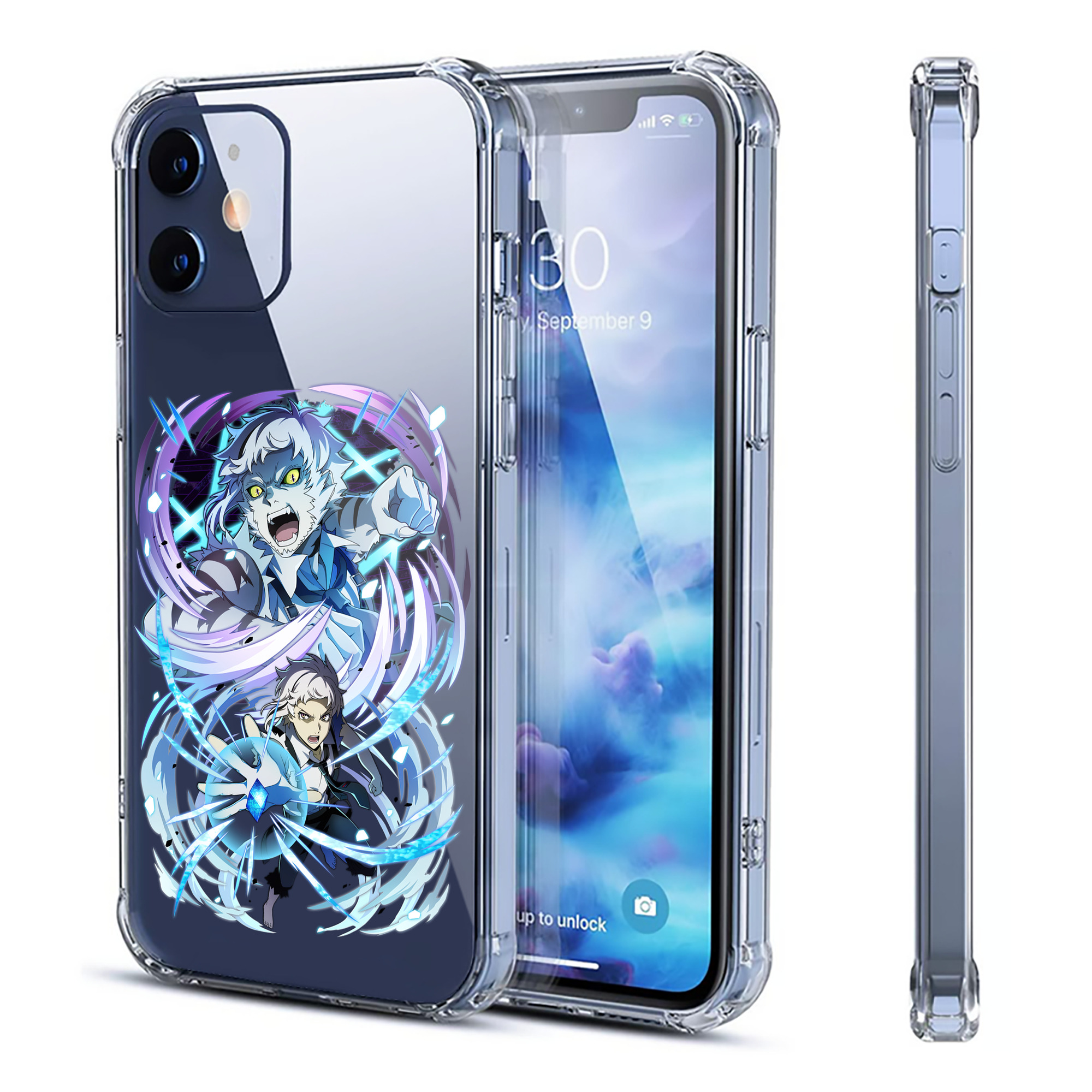 （画像用） 文豪ストレイドッグス Bungo Stray Dogs 【iPhone 12シリーズ対応】透明スマホケース（クリアソフトケース）